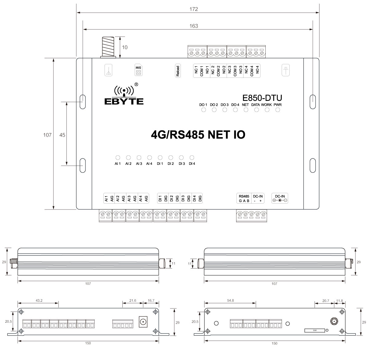 E850-DTU(4440-4G)_Size