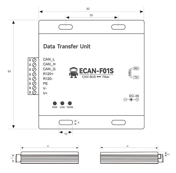 ECAN-F01S尺寸图