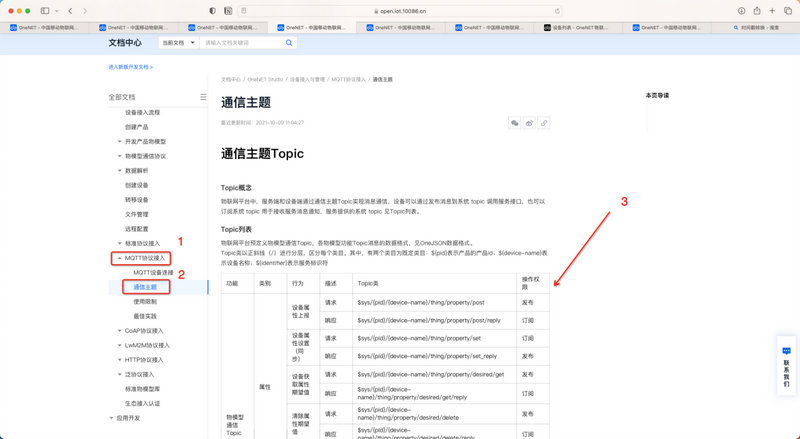21OneNET平台MQTT教程