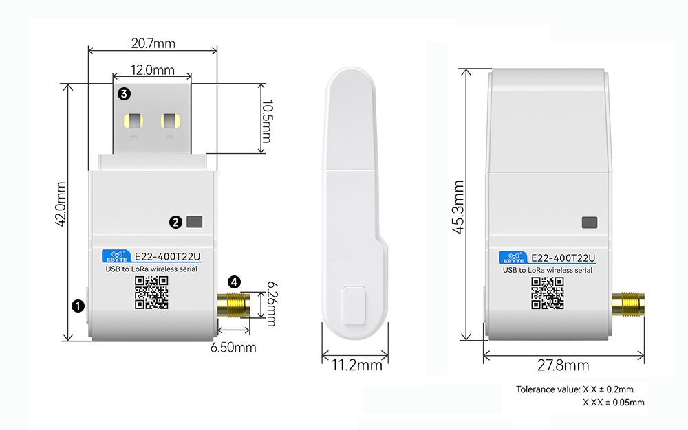 USB接口lora模块引脚