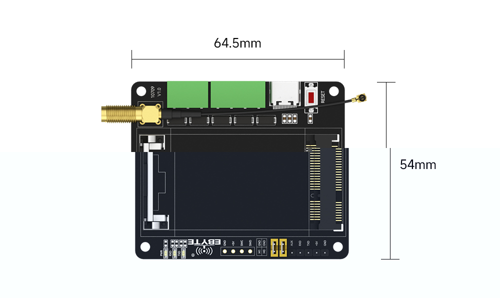 E15-PCIE 系列PCIE转接测试板 尺寸图