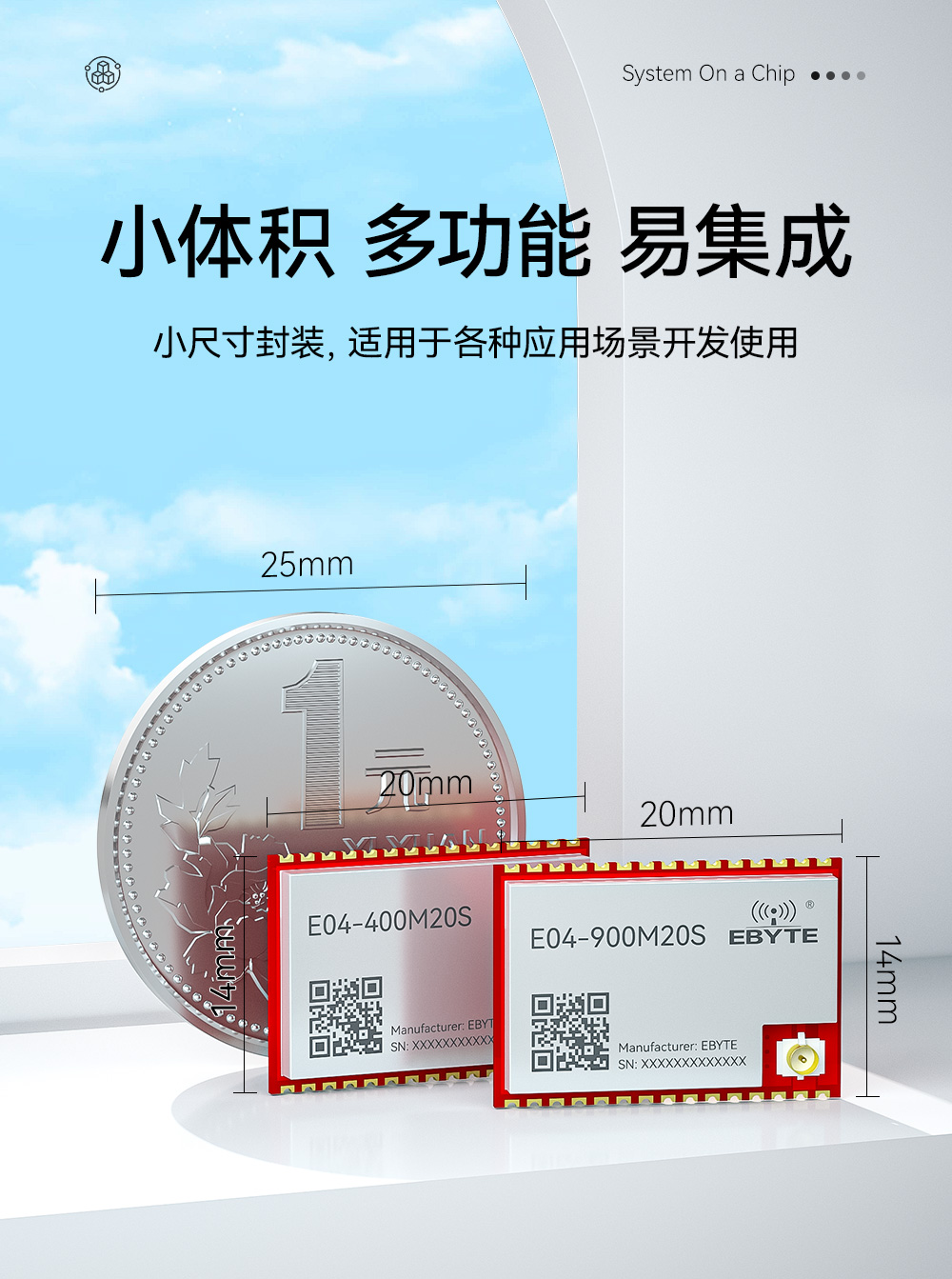 E04-900M20S SoC贴片型无线模块 (8)