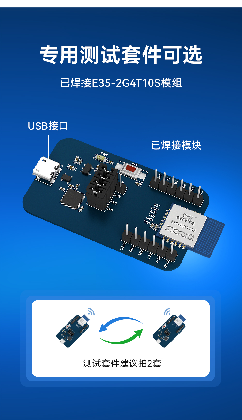 E35-2G4T10S UART串口无线透传模块  (9)