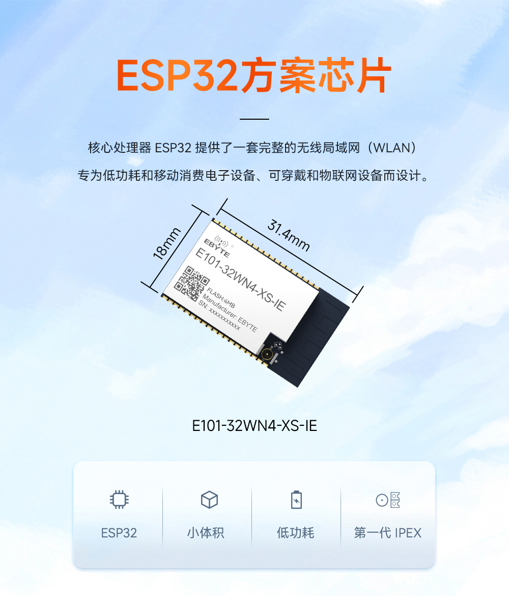 E101-32WN4-XS-IE 双模蓝牙WiFi模块详情页01